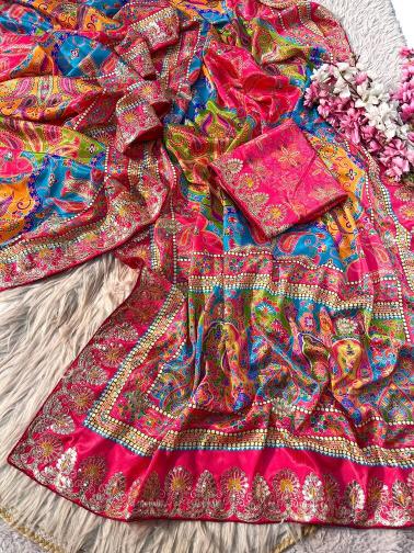 Vinayak kalamkari print surat saree market